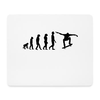 Evolution du skateboard - Tapis de souris (format paysage) - blanc - Devant
