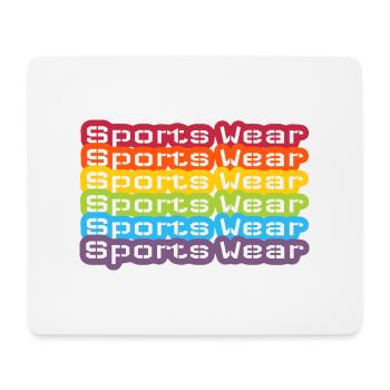 Vêtements de sport Rainbow Two - Tapis de souris (format paysage) - blanc - Devant