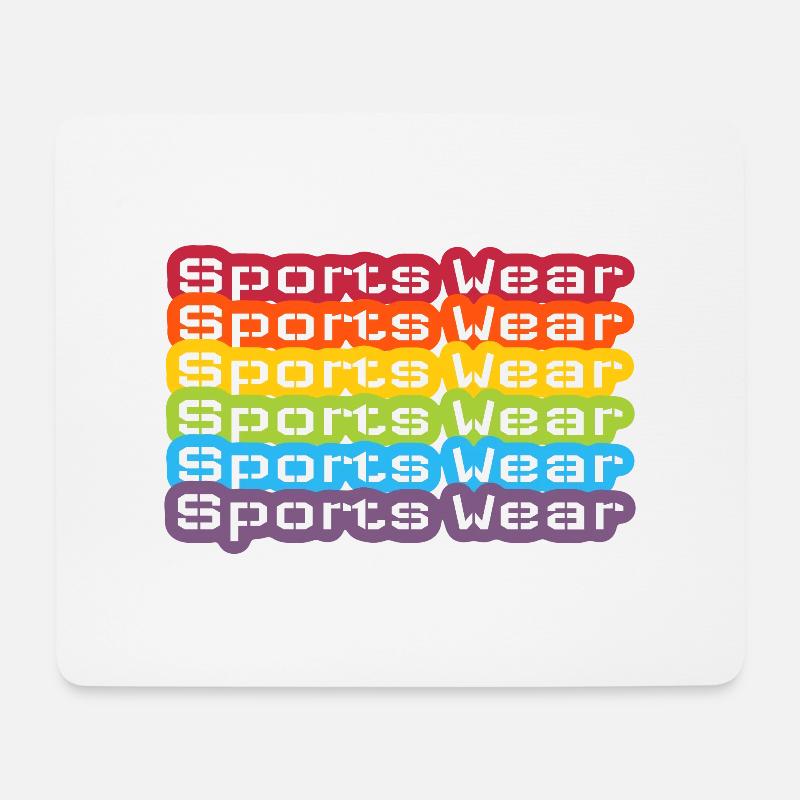 Sports Wear Rainbow two - Mouse Pad (horizontal) - white
