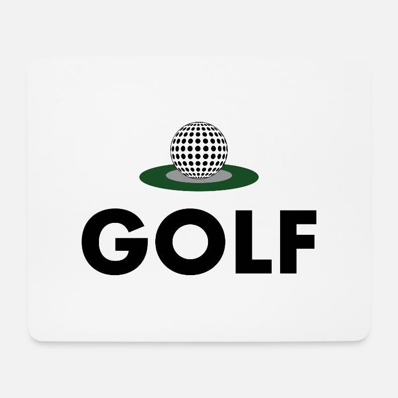 Golfeurs - Tapis de souris (format paysage) - blanc