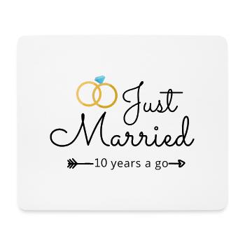 10th Wedding Anniversary - Mouse Pad (horizontal) - white - Front