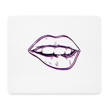 Lipps - Mousepad (Querformat) - Weiß - Vorne