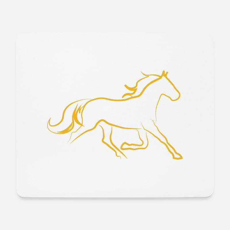 Traber - Mousepad (Querformat) - Weiß