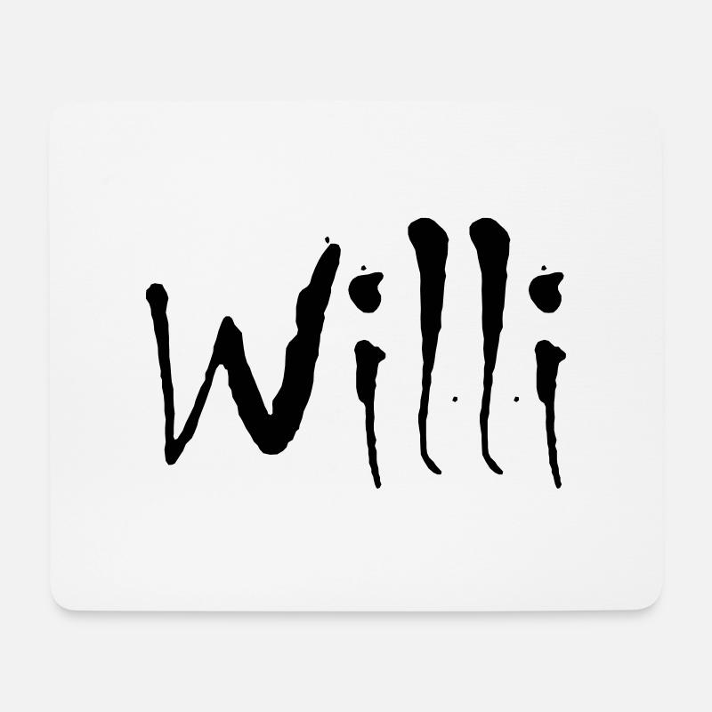 willi - Mousepad (Querformat) - Weiß
