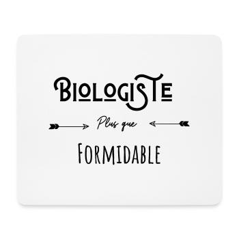 Biologiste plus que formidable humour citation - Tapis de souris (format paysage) - blanc - Devant