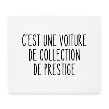 c'est une voiture de collection de prestige - Tapis de souris (format paysage) - blanc - Devant