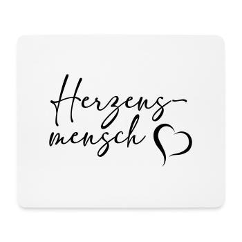 Herzensmensch by csDesign - Mousepad (Querformat) - Weiß - Vorne