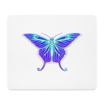 Purple Butterfly - Mouse Pad (horizontal) - white - Front