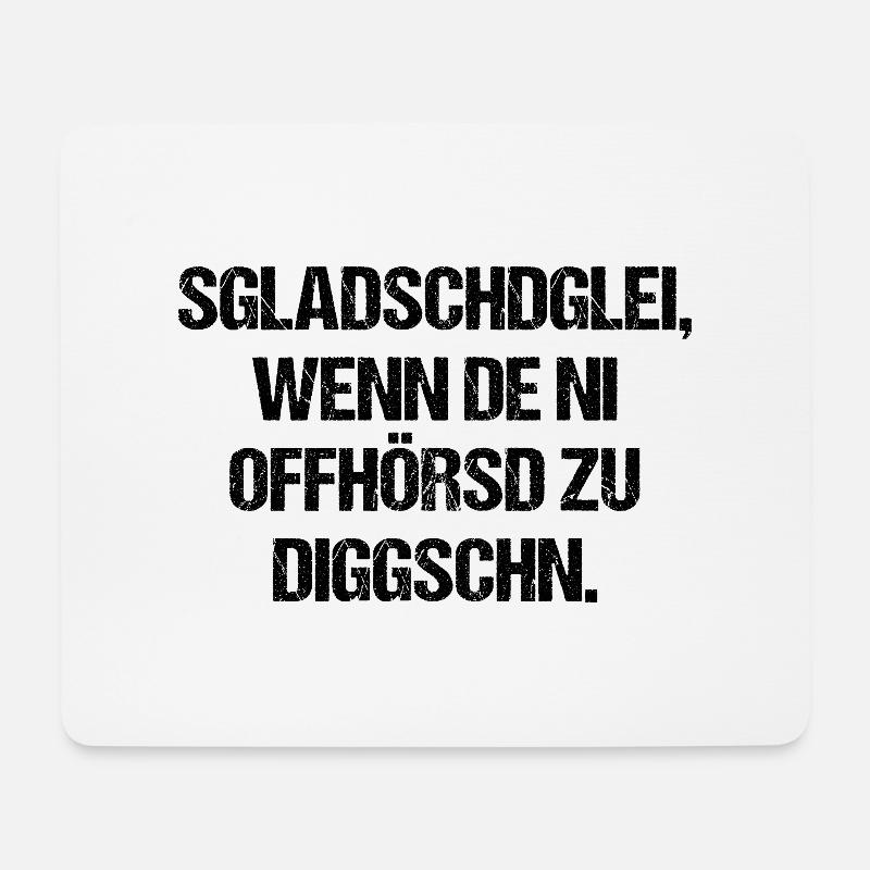 Erzgebirge es klatscht gleich - Mousepad (Querformat) - Weiß