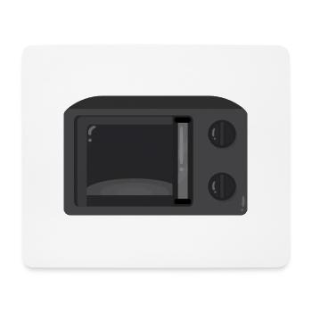 Micro-ondes - Tapis de souris (format paysage) - blanc - Devant
