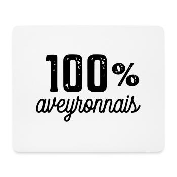 100 % aveyronnais - Tapis de souris (format paysage) - blanc - Devant