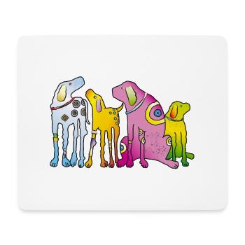 Dogs Pack Pinscher Best Friends Loyal Pet - Mouse Pad (horizontal) - white - Front