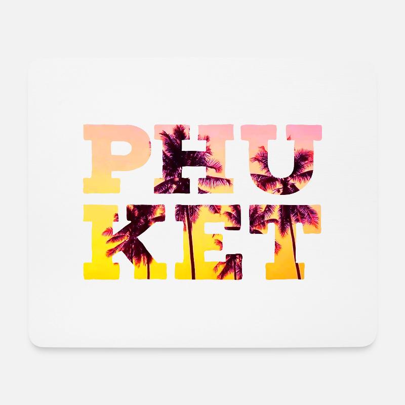 Phuket - Mousepad (Querformat) - Weiß