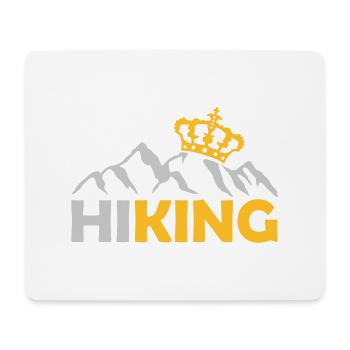 Hiking Krone Berge King - Mouse Pad (horizontal) - white - Front