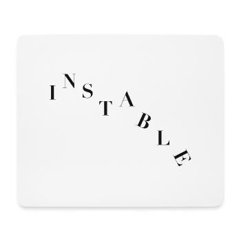 Instable et hypersensible - Tapis de souris (format paysage) - blanc - Devant