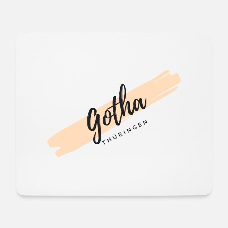 Gotha - Mousepad (Querformat) - Weiß