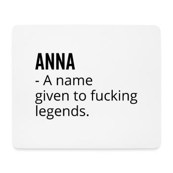 Anna ein Name für verdammte Legenden - Mousepad (Querformat) - Weiß - Vorne