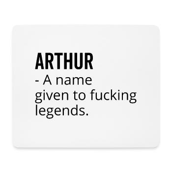 Arthur un nom donné à Fucking Legends - Tapis de souris (format paysage) - blanc - Devant