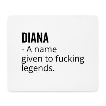 Diana un nom donné à Fucking Legends - Tapis de souris (format paysage) - blanc - Devant