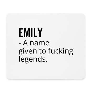 Emily un nom donné à Fucking Legends - Tapis de souris (format paysage) - blanc - Devant