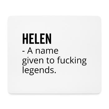 Helen a Name Given to Fucking Legends - Mouse Pad (horizontal) - white - Front