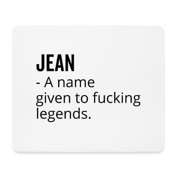 Jean un nom donné à Fucking Legends - Tapis de souris (format paysage) - blanc - Devant