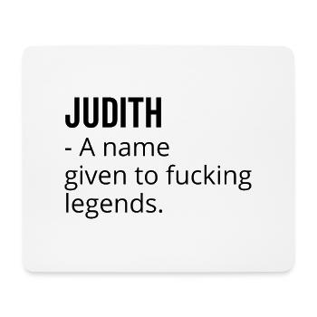 Judith ein Name, der Fucking Legends gegeben wurde - Mousepad (Querformat) - Weiß - Vorne
