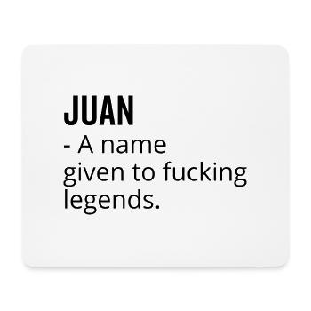 Juan un nom donné à Fucking Legends - Tapis de souris (format paysage) - blanc - Devant