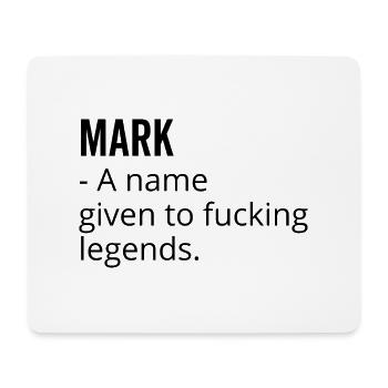 Marquez un nom donné à Fucking Legends - Tapis de souris (format paysage) - blanc - Devant