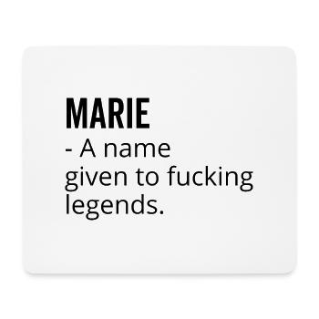 Marie un nom donné à Fucking Legends - Tapis de souris (format paysage) - blanc - Devant