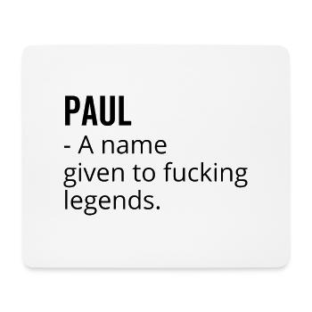 Paul un nom donné à Fucking Legends - Tapis de souris (format paysage) - blanc - Devant