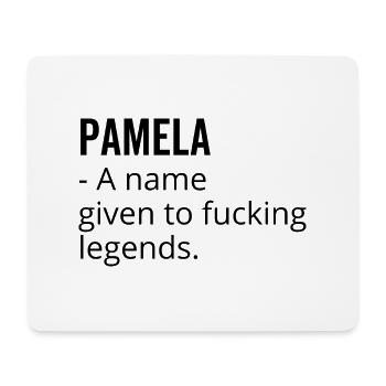 Pamela ein Name, der Fucking Legends gegeben wurde - Mousepad (Querformat) - Weiß - Vorne