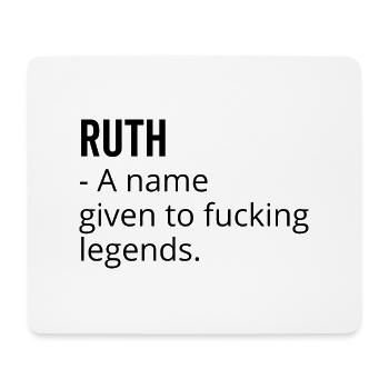 Ruth ein Name für verdammte Legenden - Mousepad (Querformat) - Weiß - Vorne