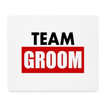 Team groom - Tapis de souris (format paysage) - blanc - Devant