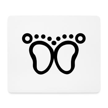Foot - Mouse Pad (horizontal) - white - Front