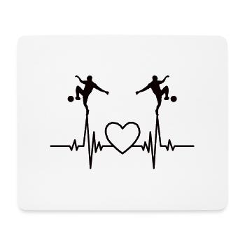 Fußballtrainer Fußball Fußballspieler Fußballer - Mousepad (Querformat) - Weiß - Vorne
