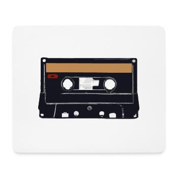 Cassette Retro Idée cadeau - Tapis de souris (format paysage) - blanc - Devant