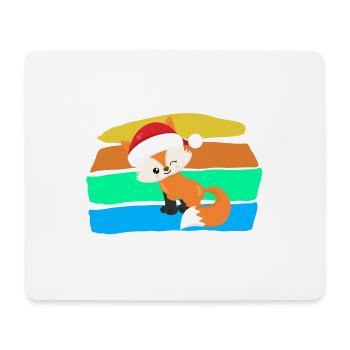 Fuchs - Mousepad (Querformat) - Weiß - Vorne