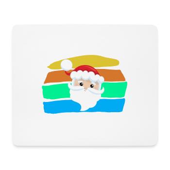 Père Noël - Tapis de souris (format paysage) - blanc - Devant