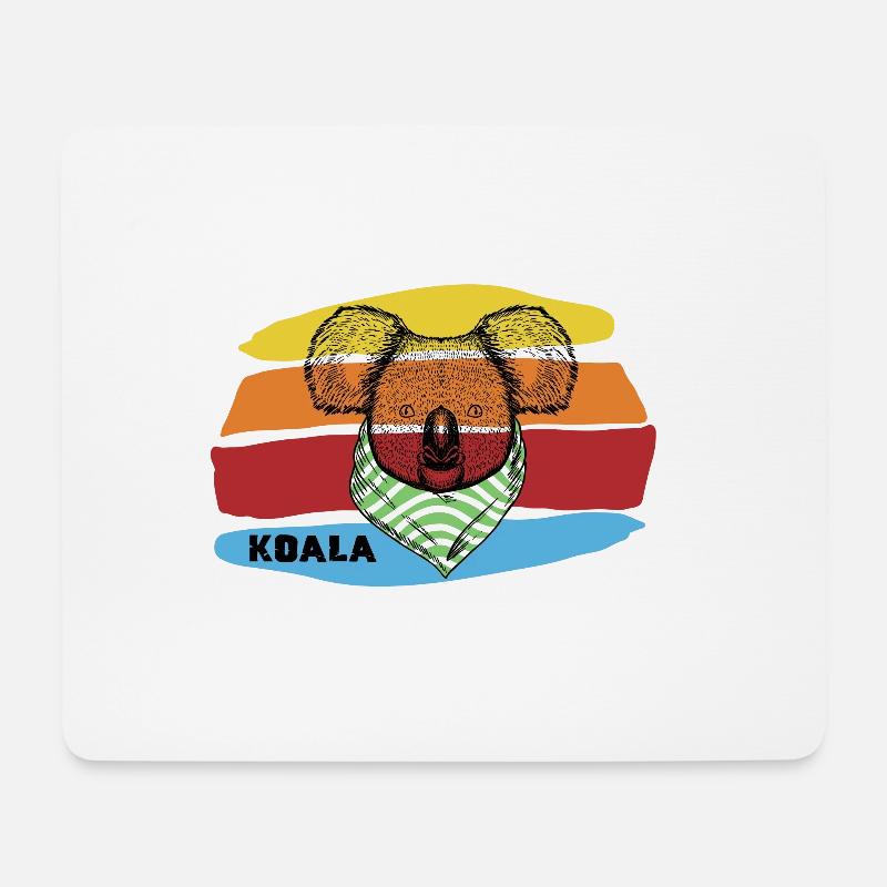 Koala - Mousepad (Querformat) - Weiß