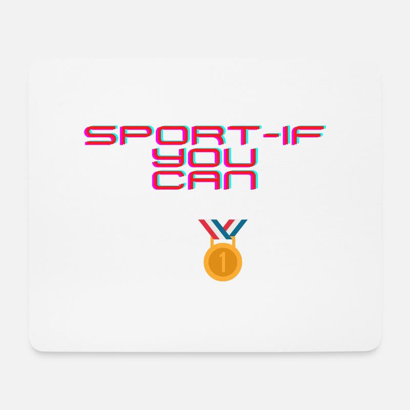 SPORT-WENN SIE KÖNNEN - Mousepad (Querformat) - Weiß