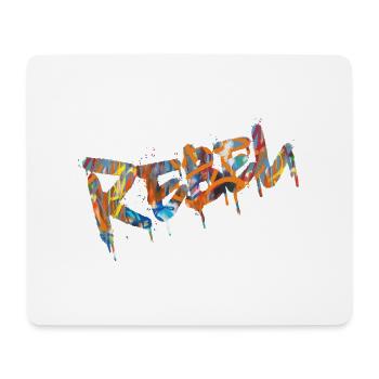 Rebel Rebels Lustige Retro Musik Hip Hop Rocknroll - Mousepad (Querformat) - Weiß - Vorne