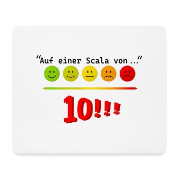 VAS Score10 - Mousepad (Querformat) - Weiß - Vorne