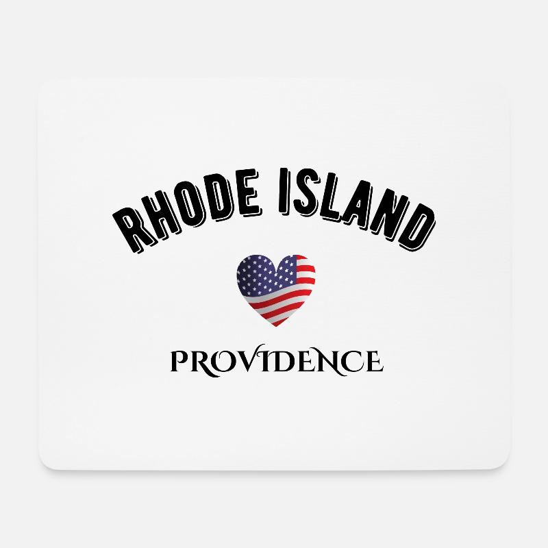 Rhode Island - Mousepad (Querformat) - Weiß