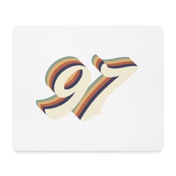 97th anniversary vintage - Mouse Pad (horizontal) - white - Front