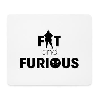 Fat and the Furious - Mouse Pad (horizontal) - white - Front