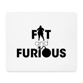 Fat and the Furious bomb - Mouse Pad (horizontal) - white - Front