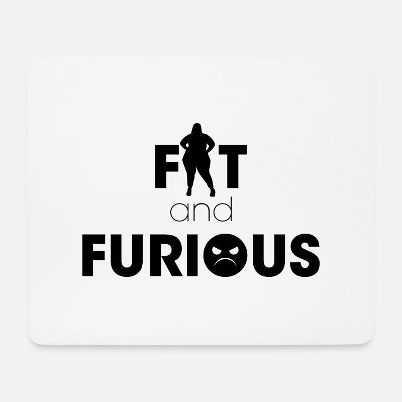Fat and the Furious - Mouse Pad (horizontal) - white