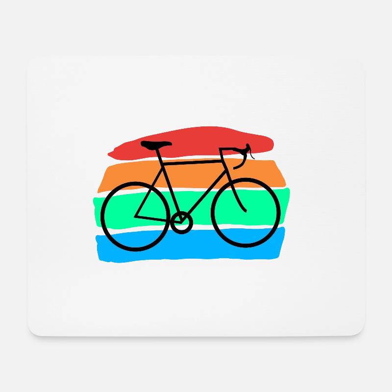 Fahrrad - Mousepad (Querformat) - Weiß