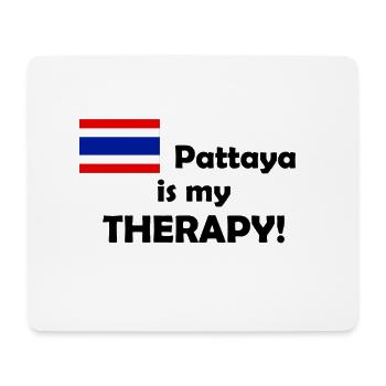 Pattaya is my Therapy - Mousepad (Querformat) - Weiß - Vorne